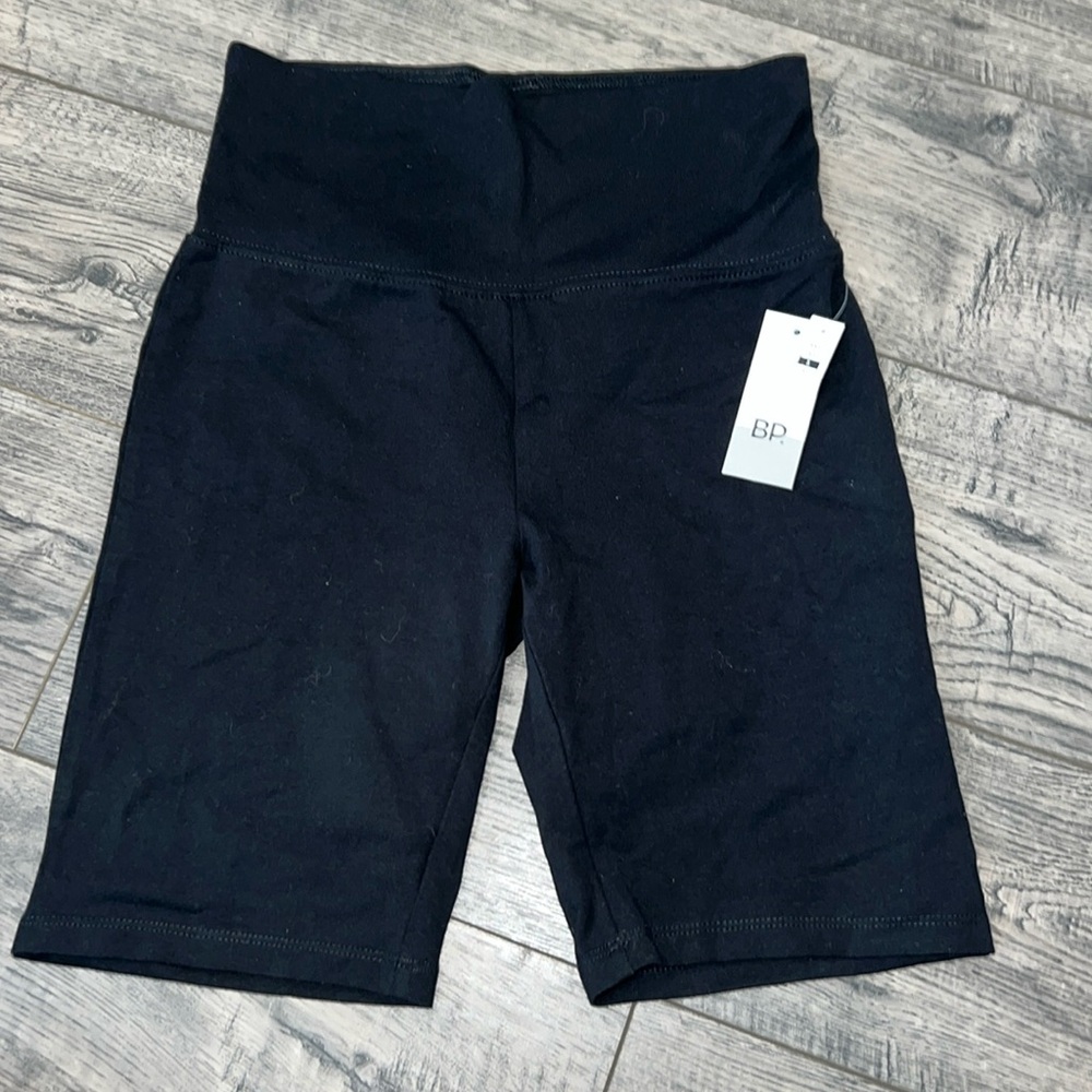 BP high waist black biker shorts size S nwt